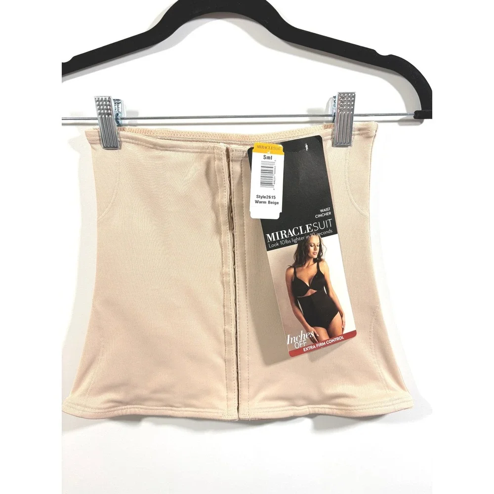 Miraclesuit Inches Off Extra Firm Waist Trainer 2615 Warm Beige Small NWT